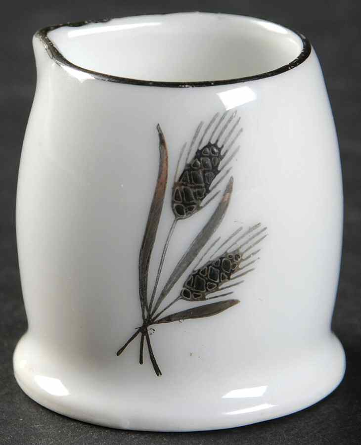 Silver Wheat Individual Creamer by Fukagawa-1