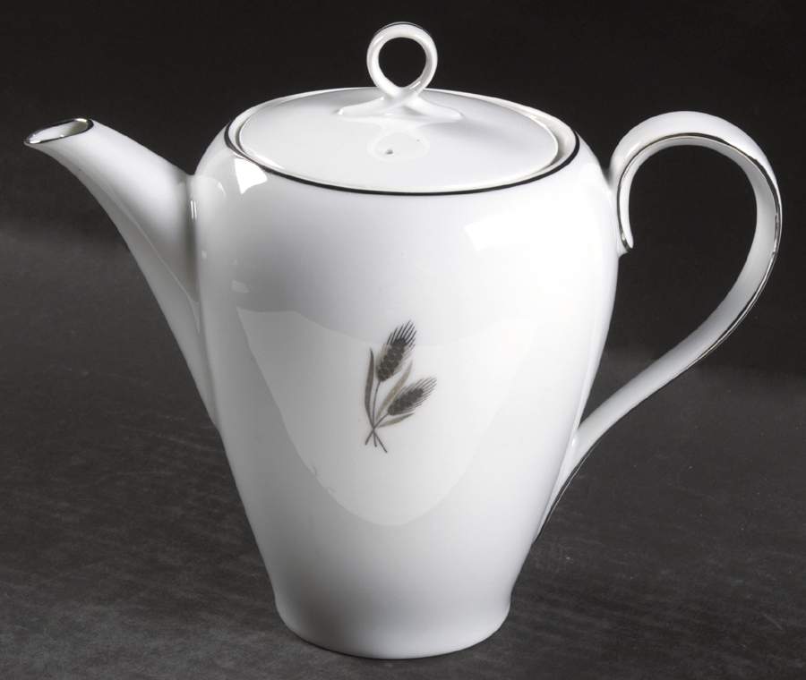 Silver Wheat Small Teapot & Lid by Fukagawa-1