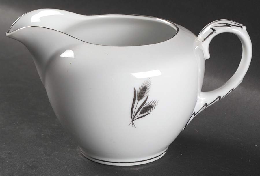 Silver Wheat Creamer by Fukagawa-1