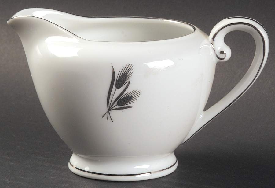 Silver Wheat Mini Creamer by Fukagawa-1