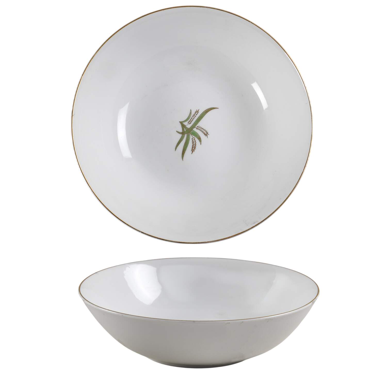 Wheat 9" Round Vegetable Bowl by Fukagawa-1