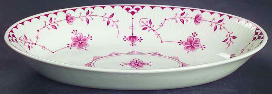 Denmark Pink Relish/Gravy Underplate by Furnivals-1