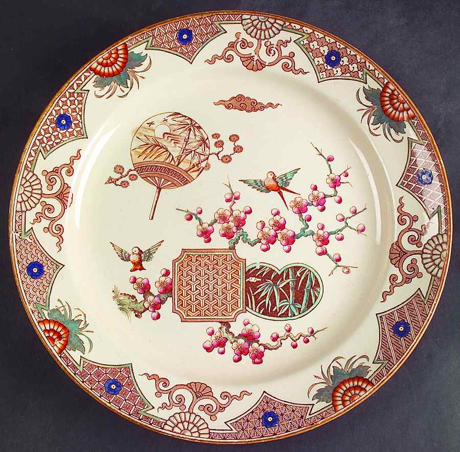 Formosa Brown Multicolor Dinner Plate by Furnivals-1
