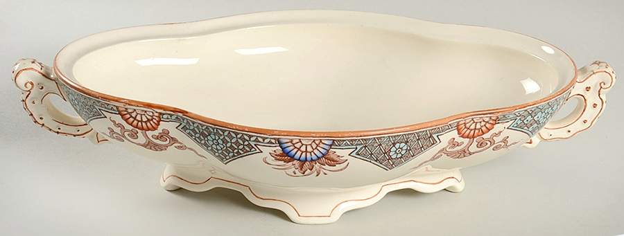 Formosa Brown Multicolor Oval Vegetable No Lid by Furnivals-1