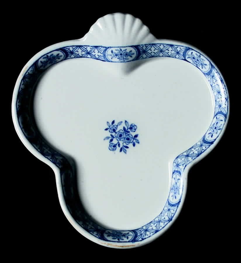 Old Chelsea Blue (Blue Birds, Flowers) Egg Set Tray by Furnivals-1