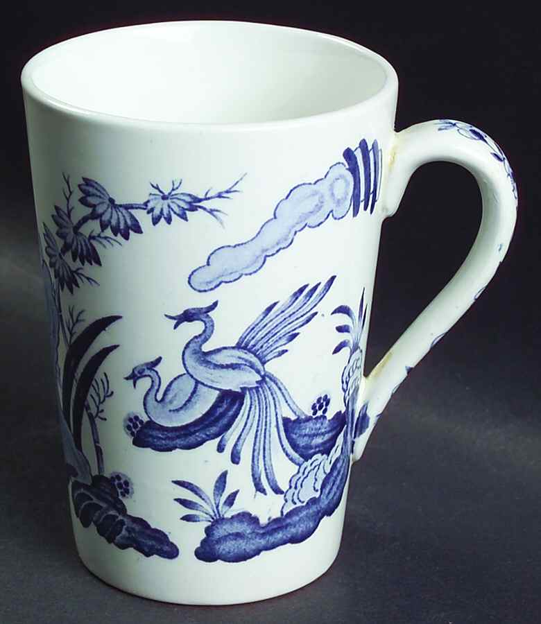 Old Chelsea Blue (Blue Birds, Flowers) Mug by Furnivals-1