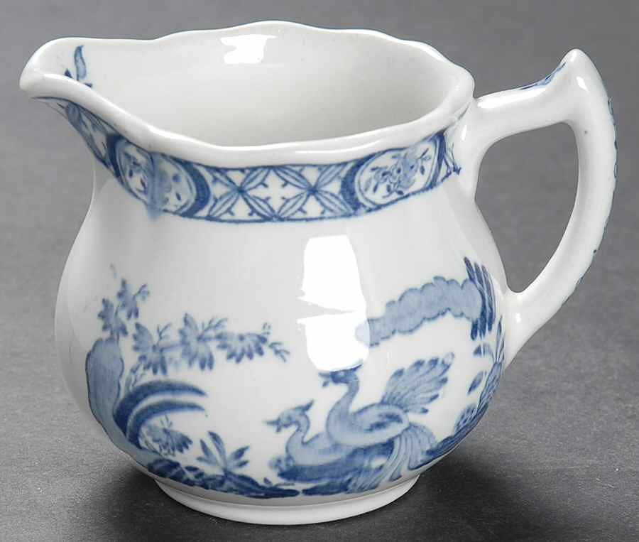 Old Chelsea Blue (Blue Birds, Flowers) Mini Creamer by Furnivals-1