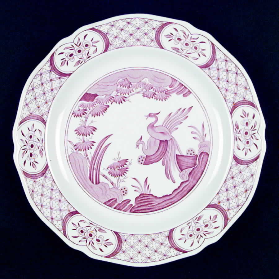 Old Chelsea Pink Dinner Plate by Furnivals-1