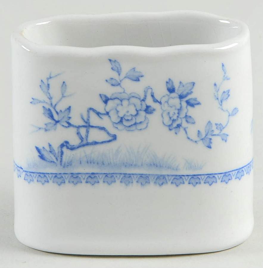 Quail Blue (Round Quail Backstamp) Cigarette Holder by Furnivals-1