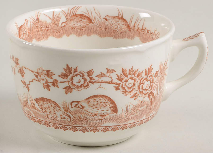 Quail Brown Flat Cup by Furnivals-1