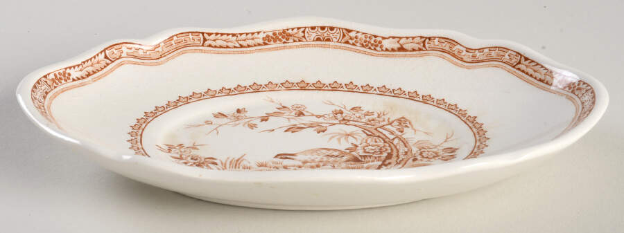 Quail Brown Relish/Gravy Underplate by Furnivals-1