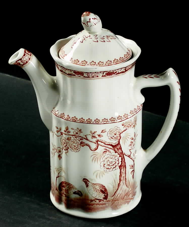 Quail Brown Mini Coffee Pot & Lid by Furnivals-1