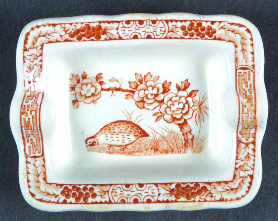 Quail Brown Small Ashtray by Furnivals-1