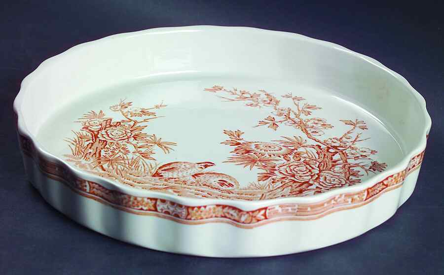 Quail Brown 8" Quiche by Furnivals-1