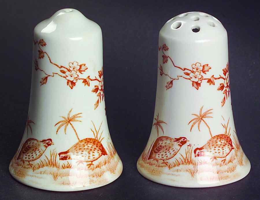 Quail Brown Salt & Pepper Set by Furnivals-1