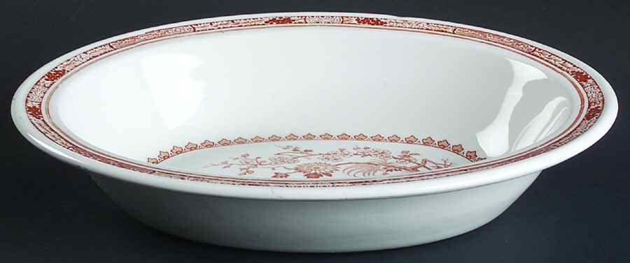 Quail Brown 9" Oval Vegetable Bowl by Furnivals-1