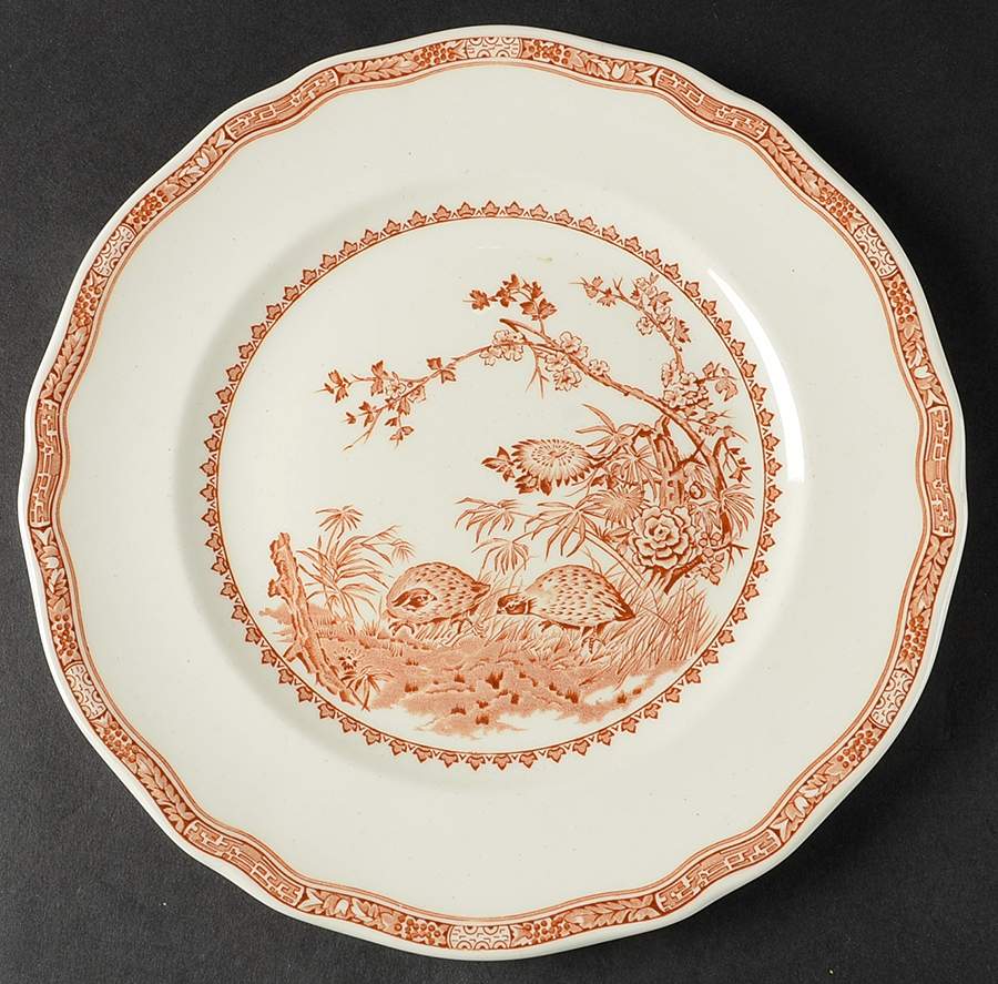 Quail Brown Dinner Plate by Furnivals-1