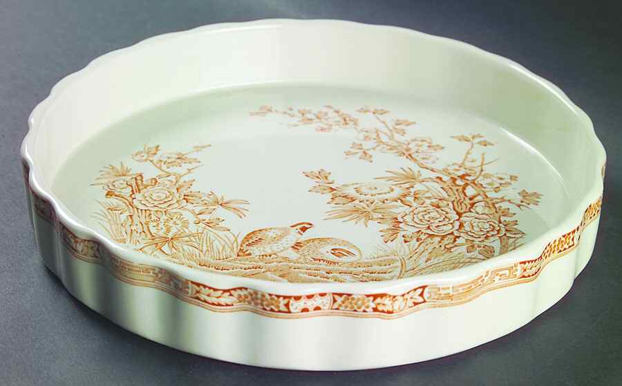 Quail Brown 10" Quiche by Furnivals-1