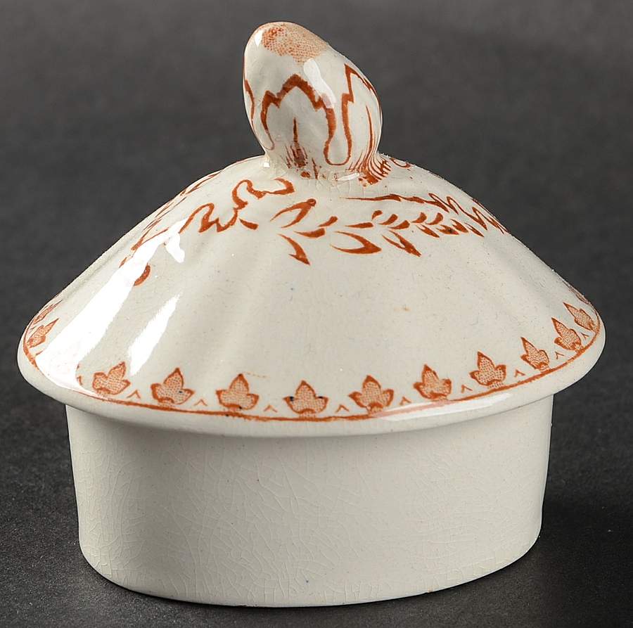 Quail Brown Lid for Teapot by Furnivals-1