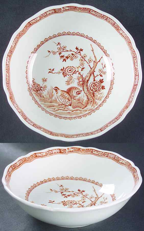 Quail Brown Coupe Cereal Bowl by Furnivals-1