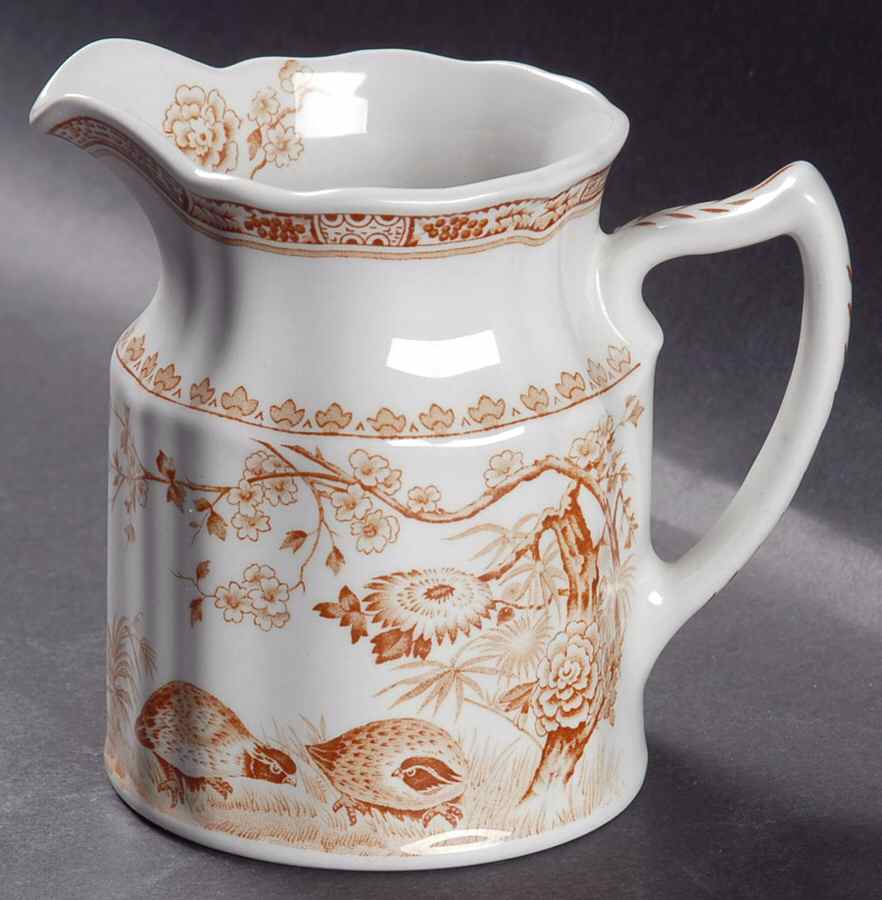 Quail Brown Creamer by Furnivals-1