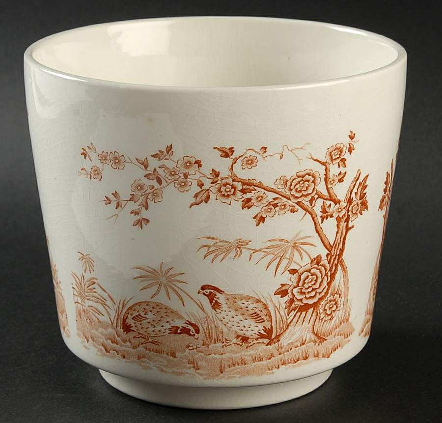 Quail Brown 5" Flower Pot by Furnivals-1