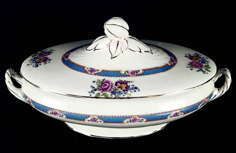 Somerset Oval Covered Vegetable by Furnivals-1