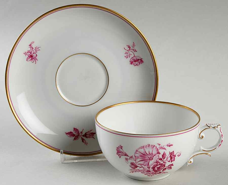 01203 Flat Cup & Saucer Set by Furstenberg-1
