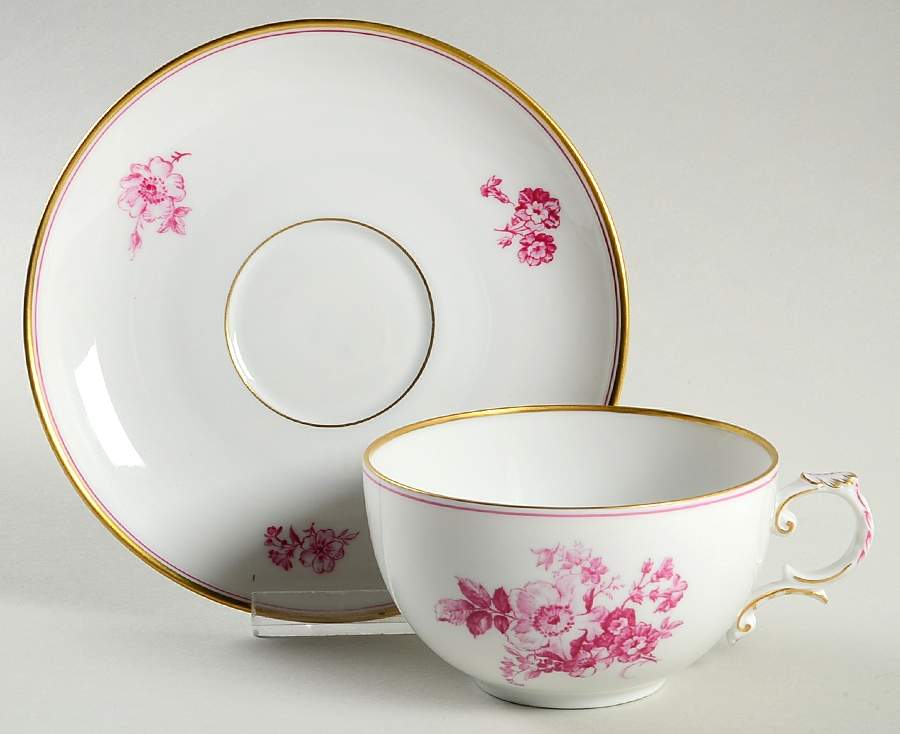 01203 Flat Cup & Saucer Set by Furstenberg-1