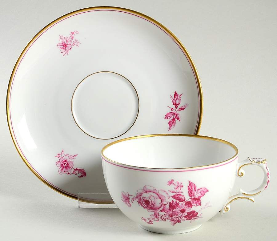 01203 Flat Cup & Saucer Set by Furstenberg-1