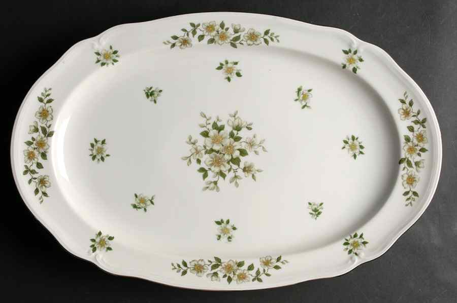 01721 15" Oval Serving Platter by Furstenberg-1