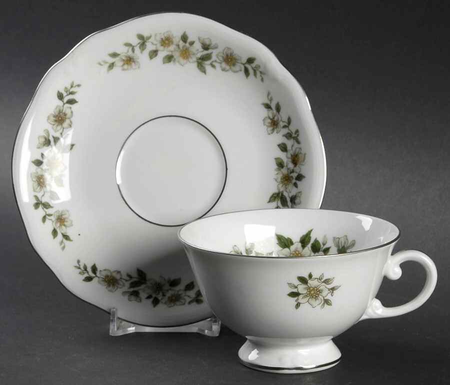 01721 Footed Cup & Saucer Set by Furstenberg-1