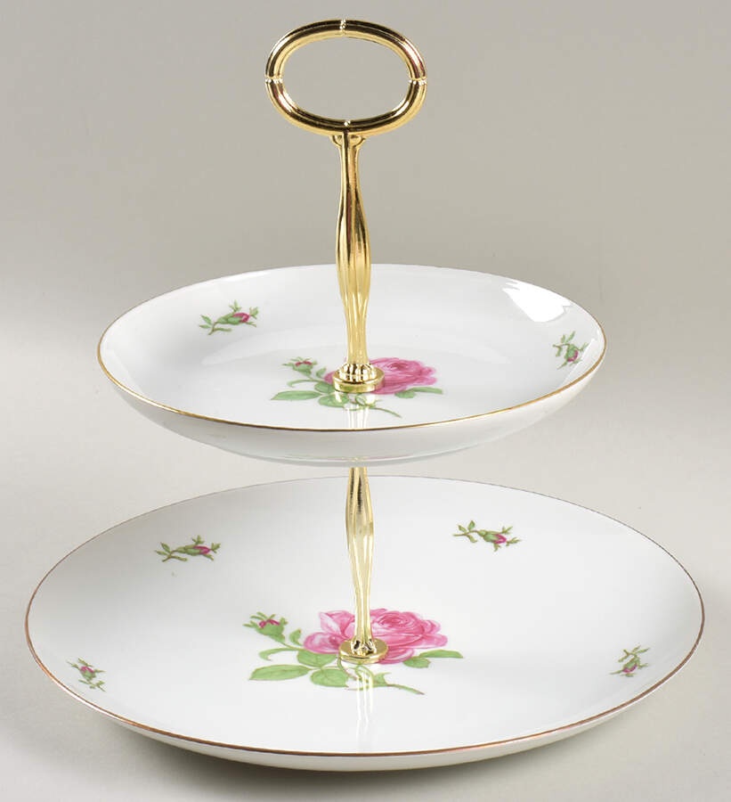 02171 6 5/8"-10"  2 Tiered Serving Tray (Dp, Sp) HC by Furstenberg-1