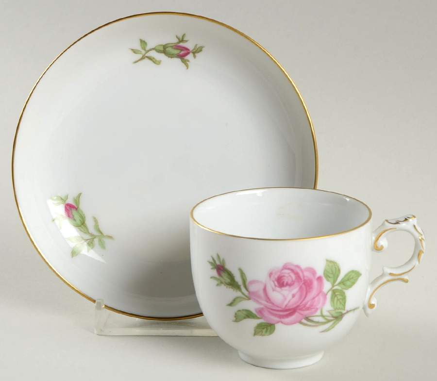 02171 Flat Demitasse Cup & Saucer Set by Furstenberg-1