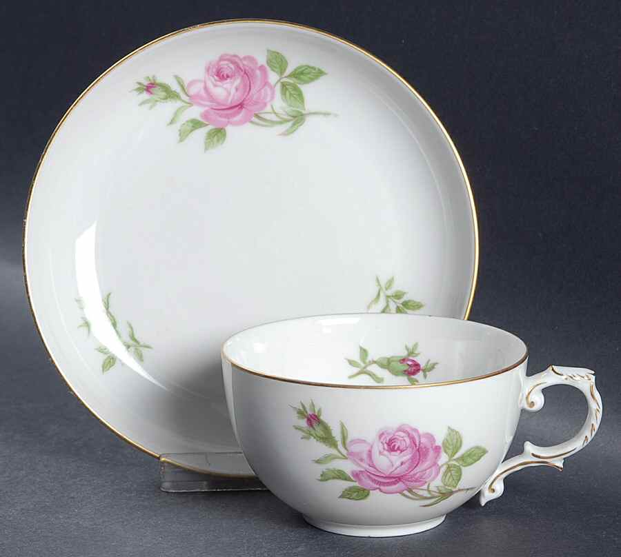 02171 Flat Cup & Saucer Set by Furstenberg-1