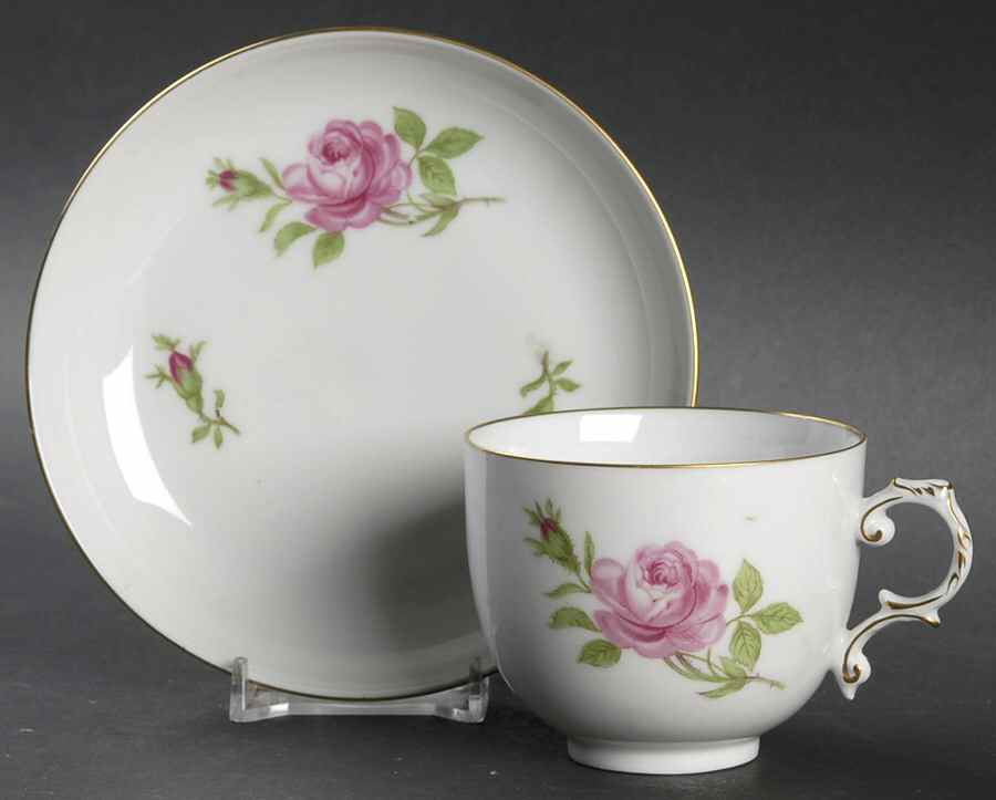 02171 Flat Cup & Saucer Set by Furstenberg-1