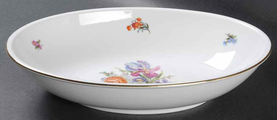 Ancestral Dresden 9" Oval Vegetable Bowl by Furstenberg-1