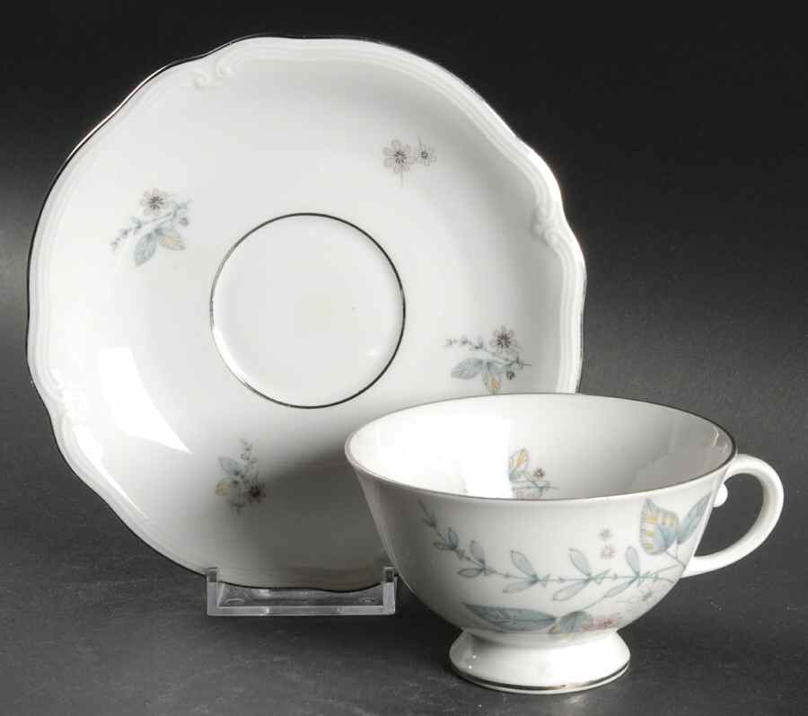 Bluette Footed Cup & Saucer Set by Furstenberg-1