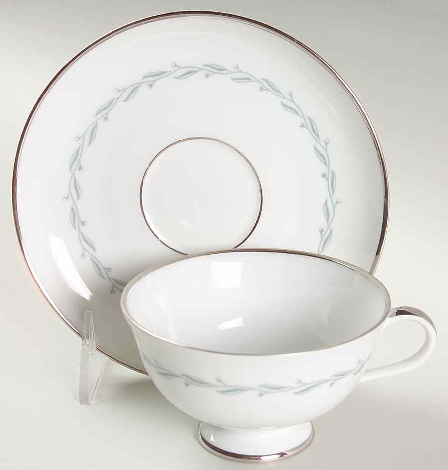 Diana Footed Cup & Saucer Set by Furstenberg-1
