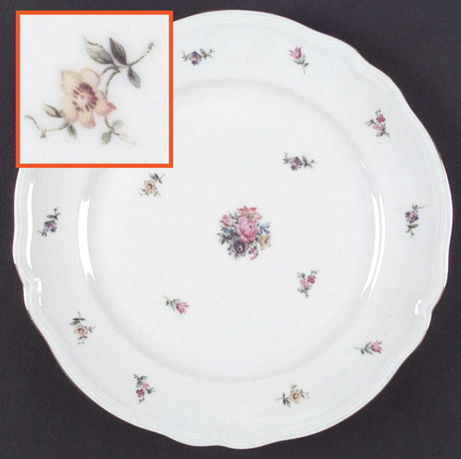 Dresden Flower Dinner Plate by Furstenberg-1