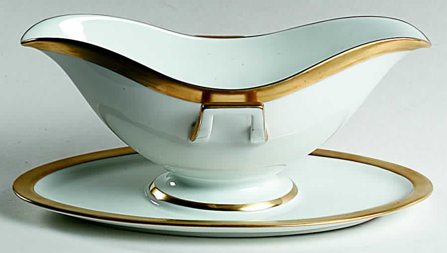 Empress Gravy Boat with Attached Underplate by Furstenberg-1