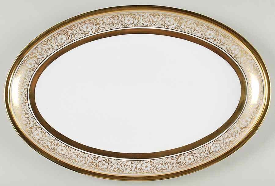 Emperor 14" Oval Serving Platter by Furstenberg-1
