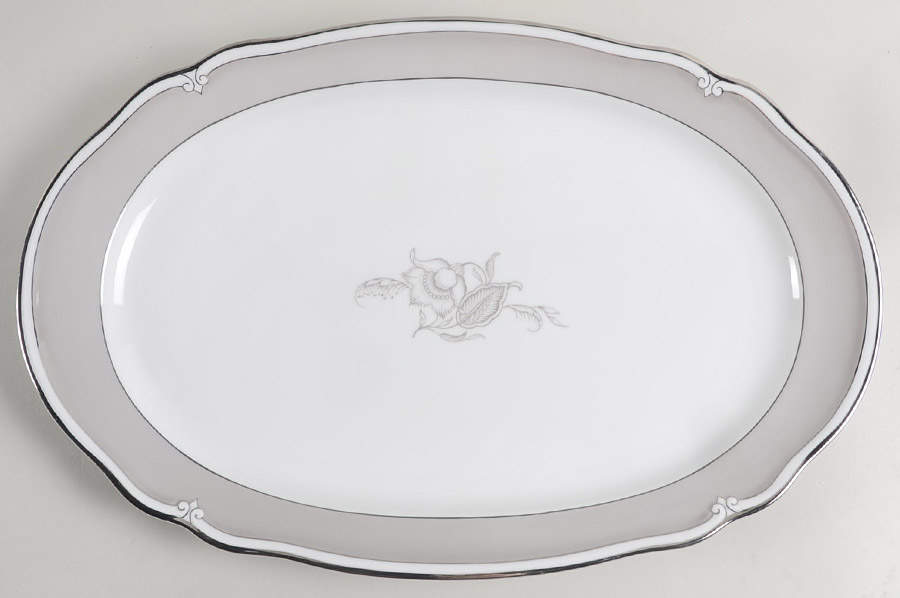 Fantasy (Old Brunswick) 15" Oval Serving Platter by Furstenberg-1