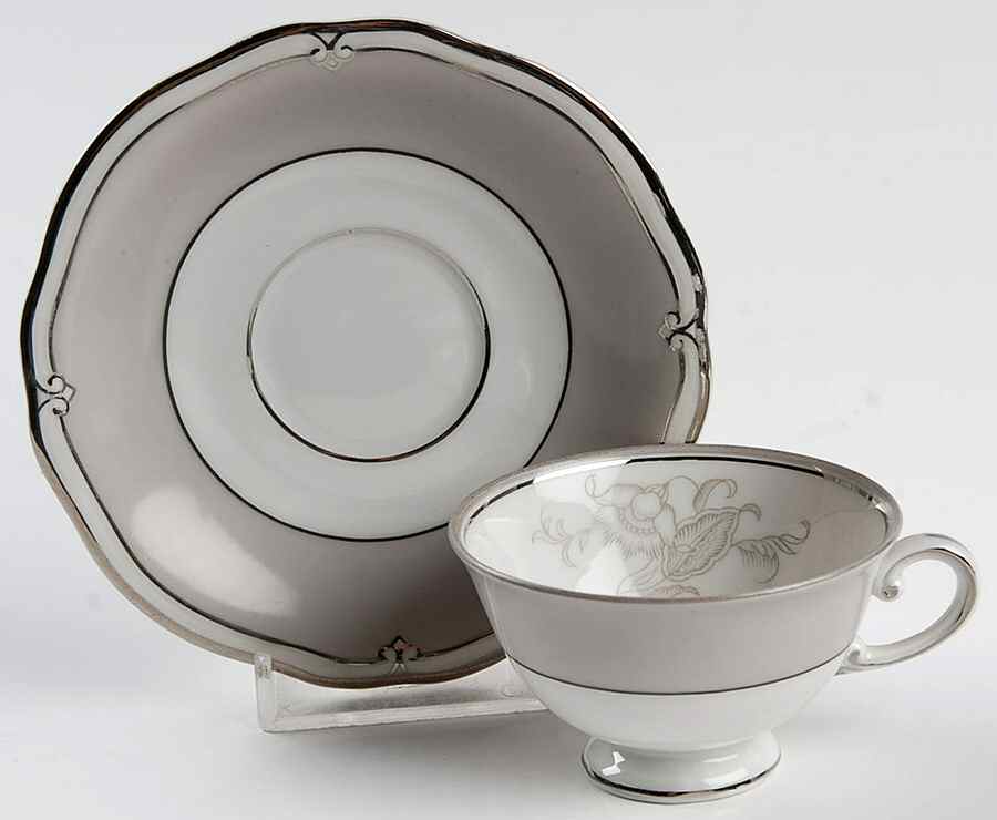 Fantasy (Old Brunswick) Footed Demitasse Cup & Saucer Set by Furstenberg-1