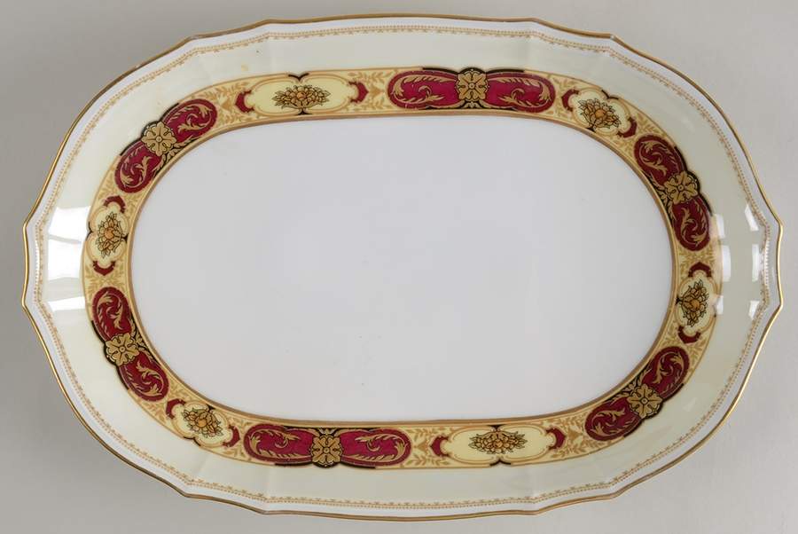 FUR13 15" Oval Serving Platter by Furstenberg-1
