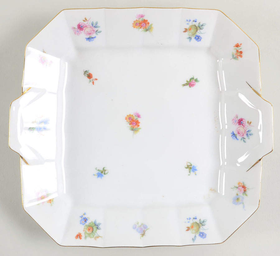 FUR4 Square Handled Cake Plate by Furstenberg-1
