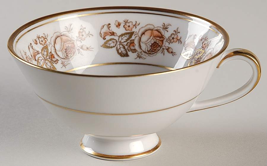 Gerverot Rose (Gold Verge) Footed Cup by Furstenberg-1