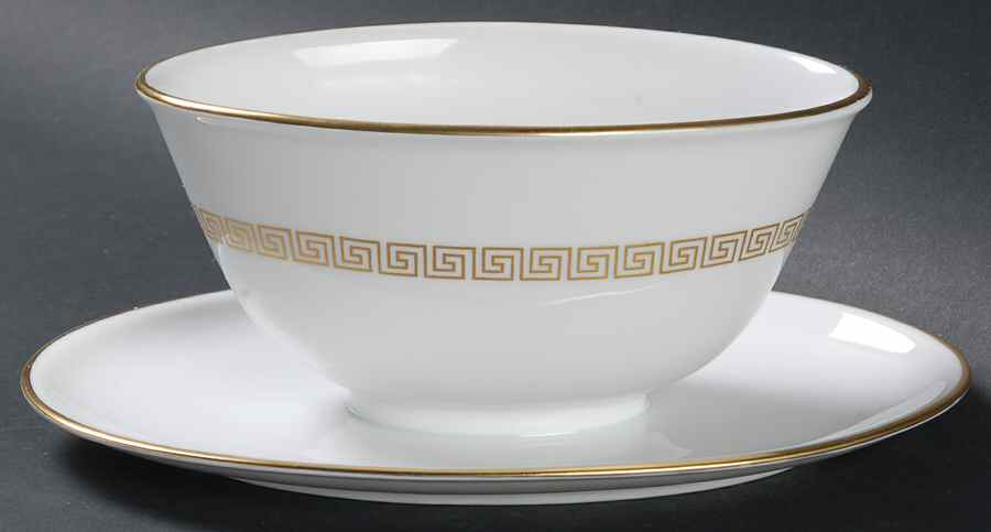 Helena Gravy Boat with Attached Underplate by Furstenberg-1