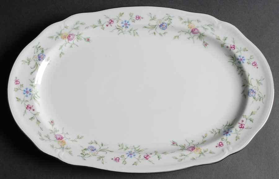 Lyric 13" Oval Serving Platter by Furstenberg-1