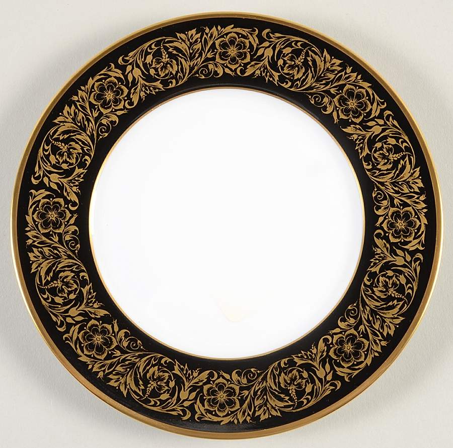 Monarch Black Bread & Butter Plate by Furstenberg-1